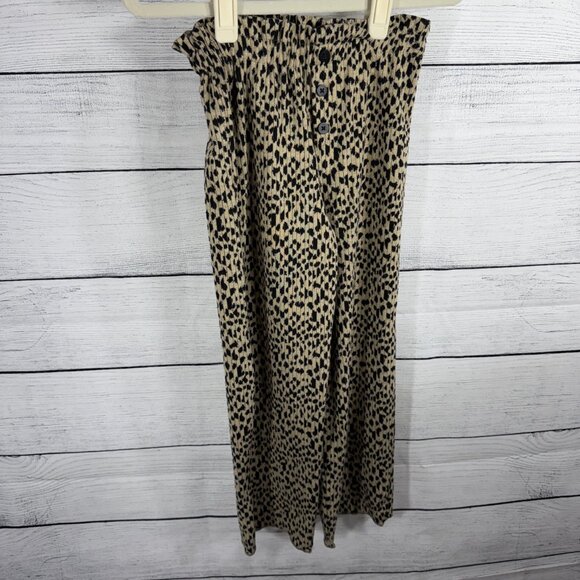 Zara Leopard Ribbed Matching Animal Print Set Size 7 - Picture 6 of 10
